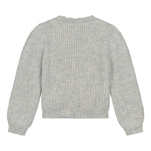 Charlie Petite | Hudson Sweater | Grey Melange