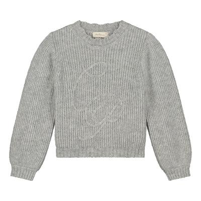 Charlie Petite | Hudson Sweater | Grey Melange
