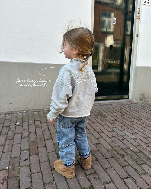 Charlie Petite | June Longsleeve | Grey Melange