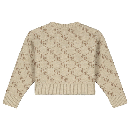 Charlie Petite | Naomi Cardigan | Beige Melange