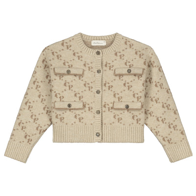 Charlie Petite | Naomi Cardigan | Beige Melange