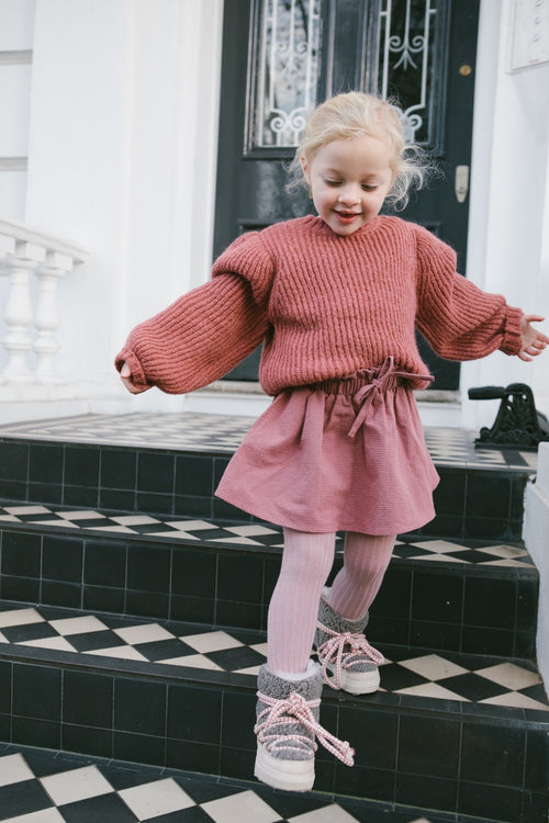 CHARLIE PETITE | SKIRT HONEY PINK CHECK