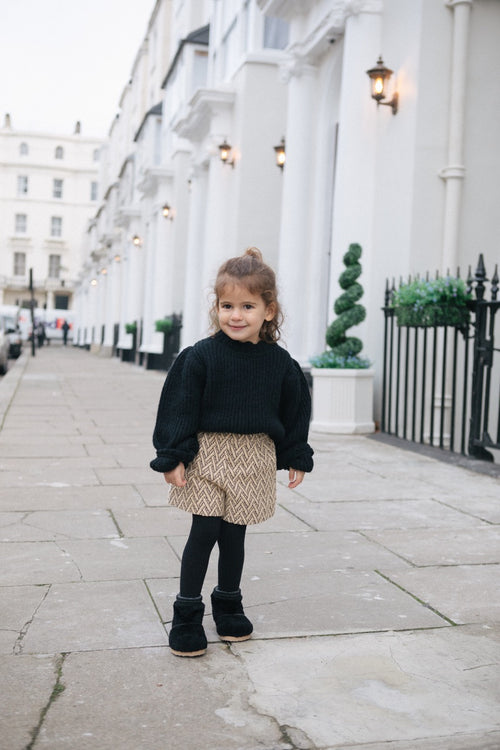 CHARLIE PETITE | SHORT HELENA BLACK BEIGE