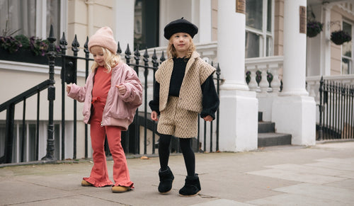 CHARLIE PETITE | GILET HEATHER BLACK BEIGE