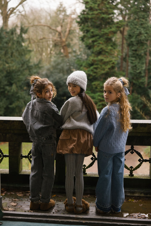 Charlie Petite | Lee Cardigan | Denim Blue