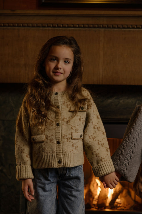 Charlie Petite | Naomi Cardigan | Beige Melange