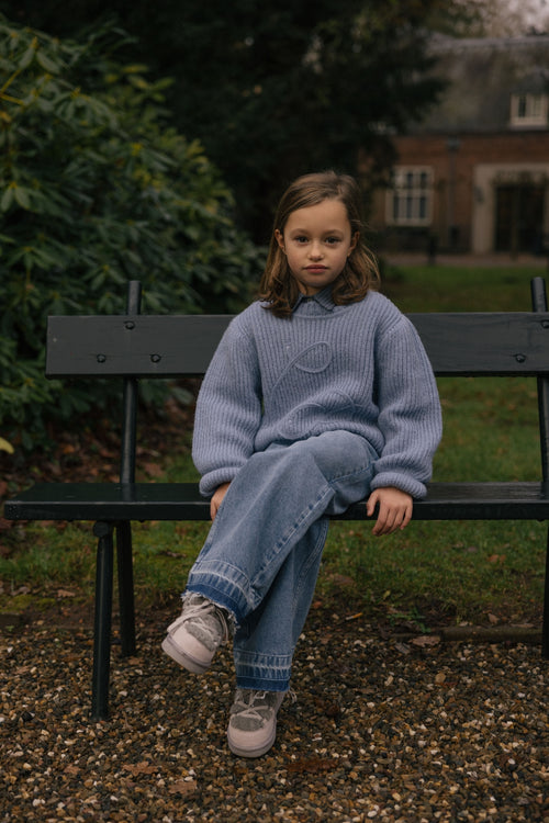 Charlie Petite | Hudson Sweater | Denim Blue