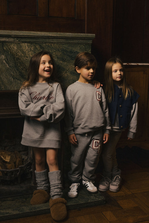 Charlie Petite | Nada Sweater Dress | Grey Melange