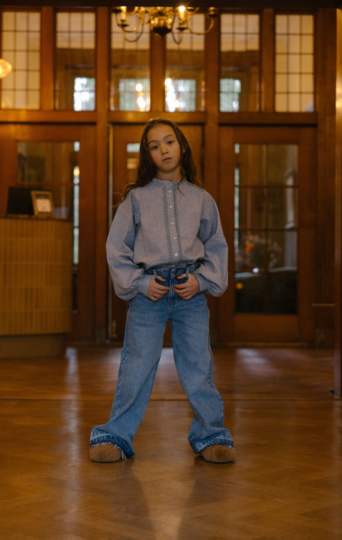 Charlie Petite | Noé Blouse | Blue