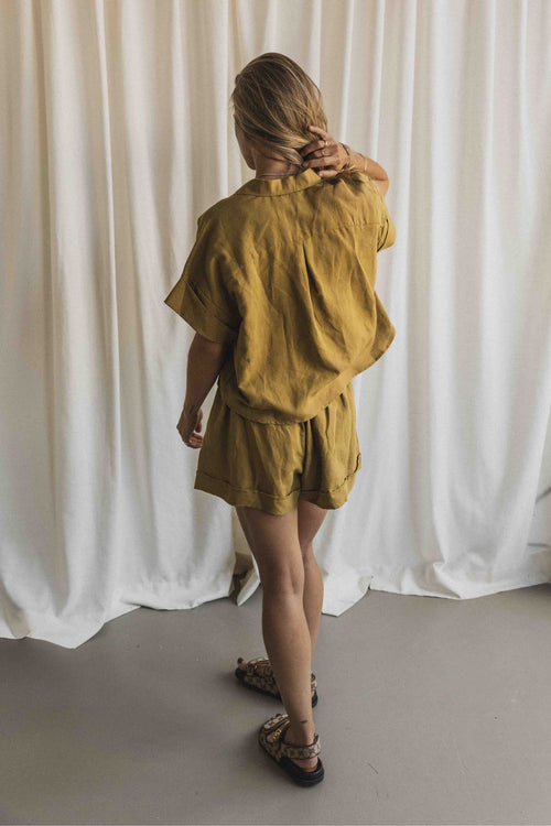 Charlie Petite | Milou Blouse - Mommy | Olive Green