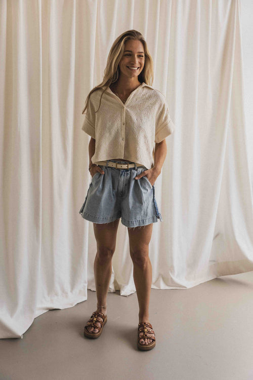 Charlie Petite | Milou Blouse - Mommy | Ecru
