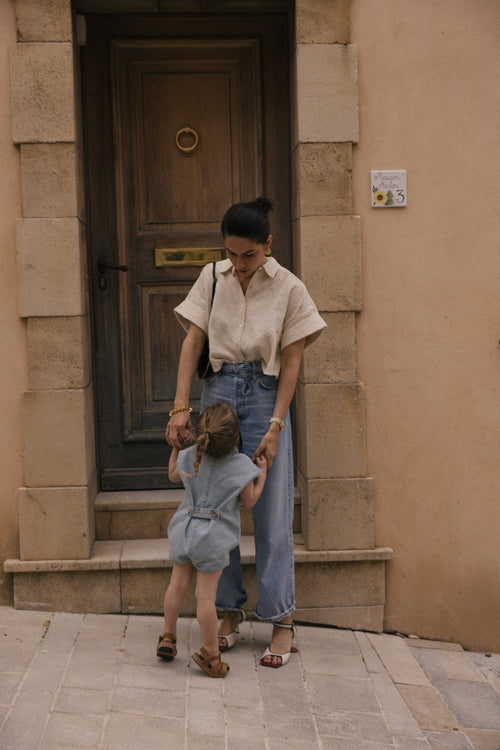 Charlie Petite | Milou Blouse - Mommy | Ecru