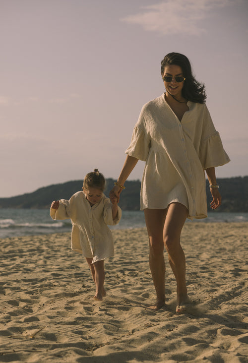 Charlie Petite | Isabelle Dress - Mommy | Ecru