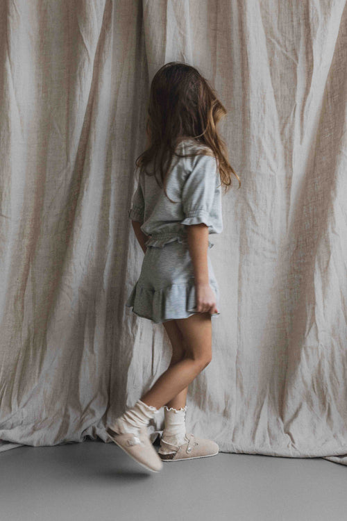 Charlie Petite | Ive Top | Grey Melange