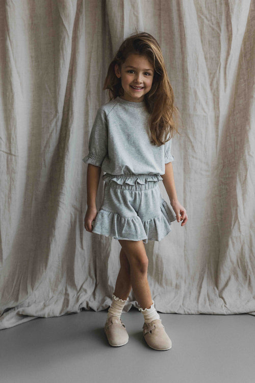 Charlie Petite | Ive Top | Grey Melange