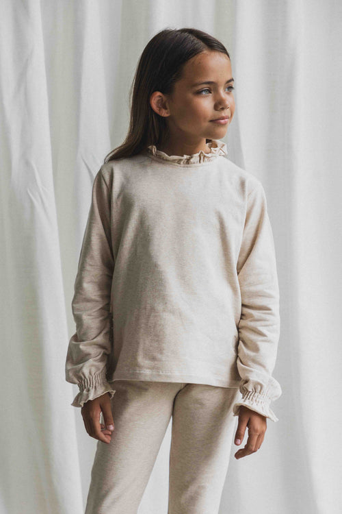 CHARLIE PETITE | LONGSLEEVE HELEN BEIGE MELANGE