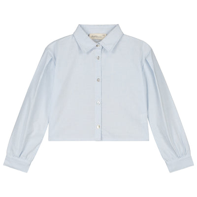 Charlie Petite | Gaby Blouse | Stripes Light Blue/White