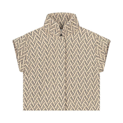 CHARLIE PETITE | GILET HEATHER BLACK BEIGE