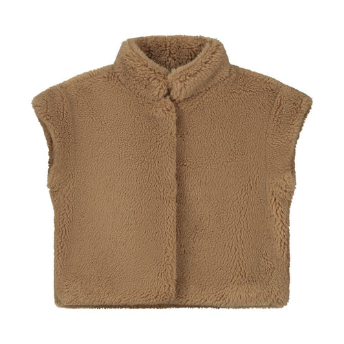CHARLIE PETITE | GILET HEATHER BROWN TEDDY