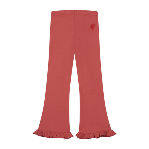 CHARLIE PETITE | FLAIRED PANTS HILDE BURNED RED