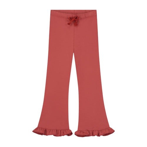 CHARLIE PETITE | FLAIRED PANTS HILDE BURNED RED