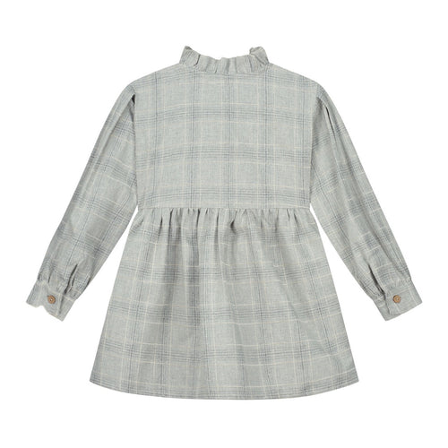 CHARLIE PETITE | DRESS HOLLY GREY CHECK