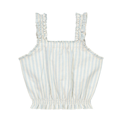 CHARLIE PETITE | TOP IONE BLUE BEIGE STRIPE