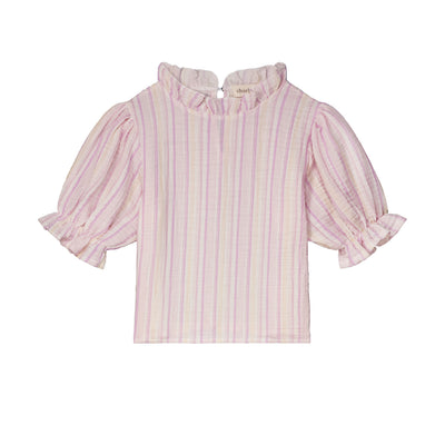 Charlie Petite | Isis Top | Stripes Yellow & Pink