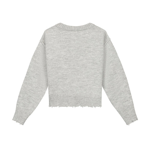Charlie Petite | Joan Sweater | Grey Melange