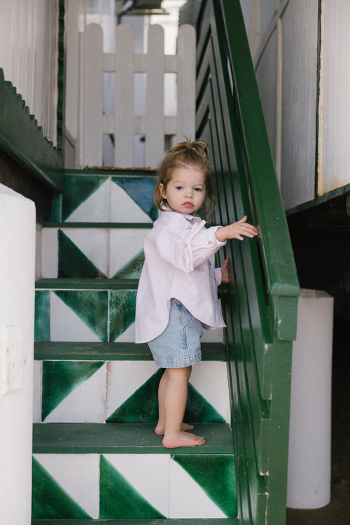 CHARLIE PETITE | BLOUSE KATIE MINI PINK STRIPE