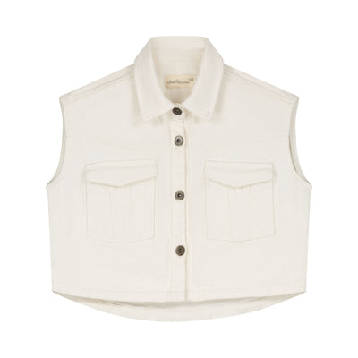 Charlie Petite | Marley Gilet - Mini | Ecru