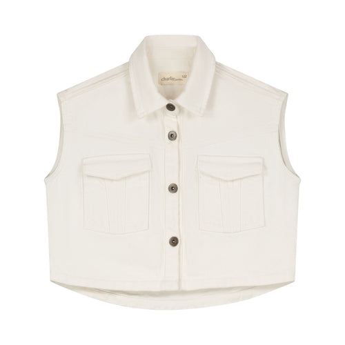 Charlie Petite | Marley Gilet - Mini | Ecru