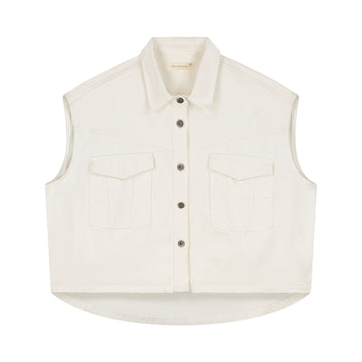 Charlie Petite | Marley Gilet - Mommy | Ecru