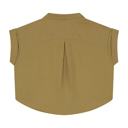 Charlie Petite | Milou Blouse - Mini | Olive Green