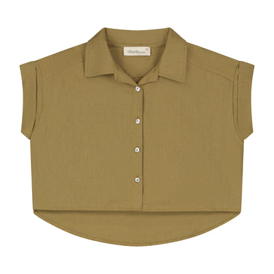Charlie Petite | Milou Blouse - Mini | Olive Green