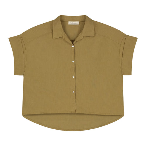 Charlie Petite | Milou Blouse - Mommy | Olive Green