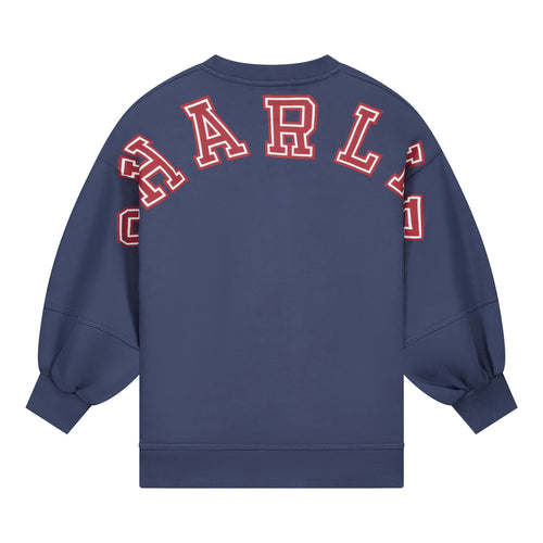 Charlie Petite | Nada Sweater Dress | Denim Blue