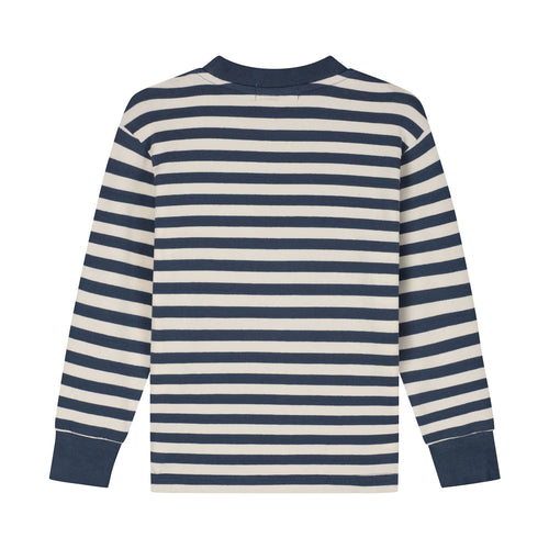 Charlie Petite | Neil Longsleeve | Stripes Denim Blue/Ecru