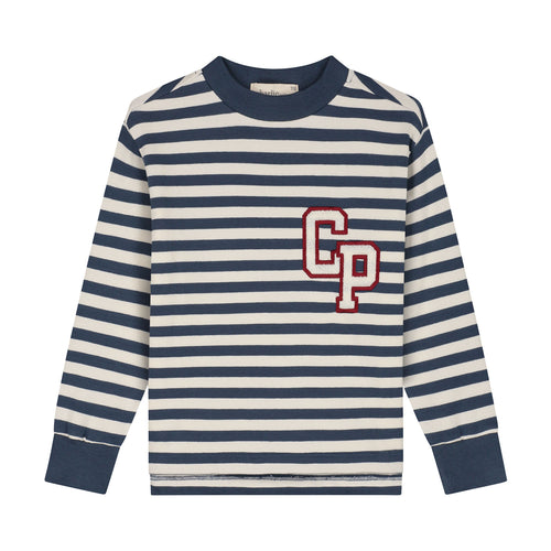 Charlie Petite | Neil Longsleeve | Stripes Denim Blue/Ecru