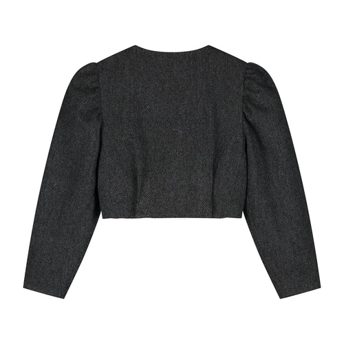 Charlie Petite | Odie Blazer - Mommy | Black/Grey