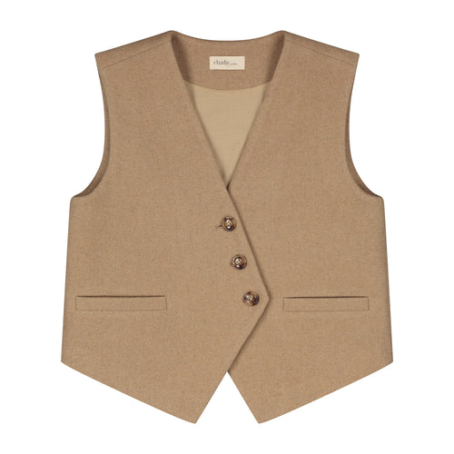 Charlie Petite | Olly Gilet - Mommy | Camel