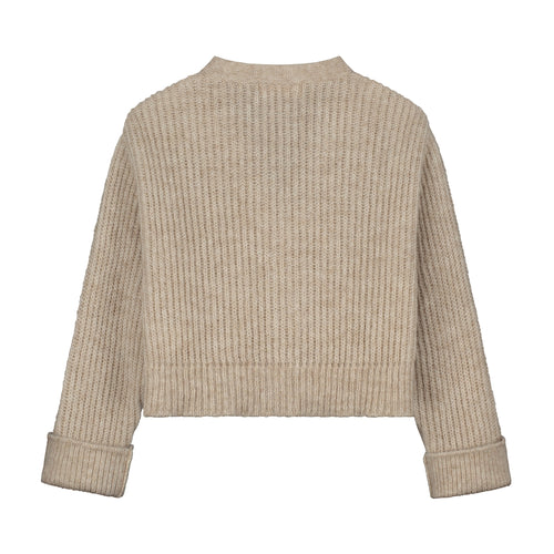 Charlie Petite | Olsen Cardigan - Mini | Beige Melange