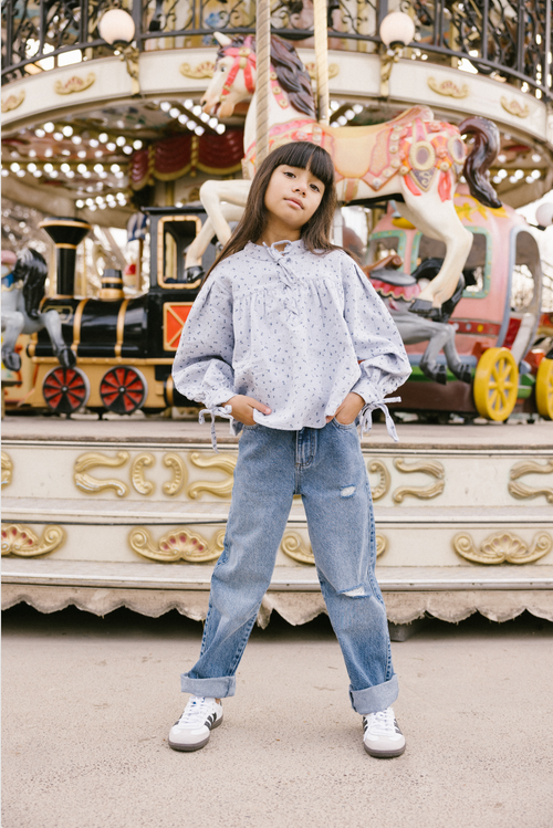 Charlie Petite | Joli Blouse | Light Blue