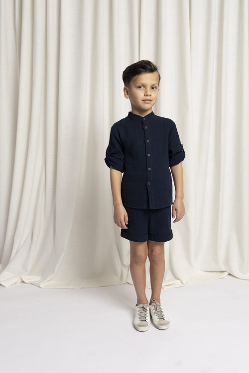 CHARLIE PETITE | SHORT CEDRIC NAVY