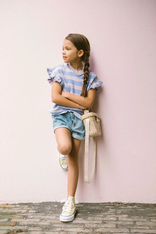 CHARLIE PETITE | DENIM SHORT GERALDINE BLUE