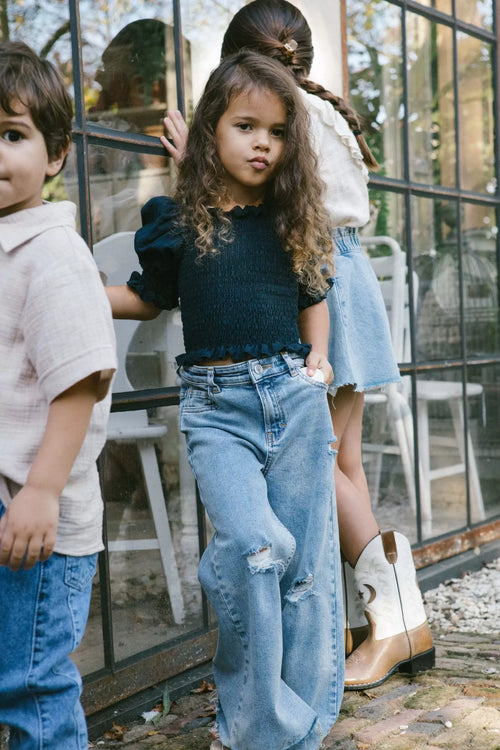CHARLIE PETITE | JEANS FLAIR SNOW BLUE