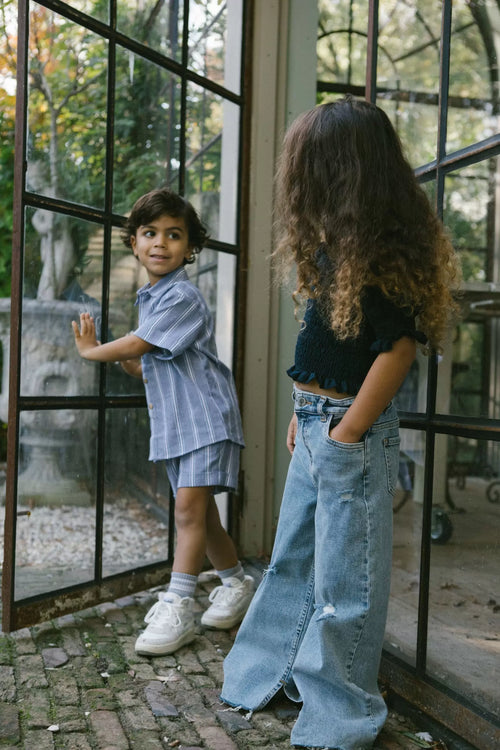 CHARLIE PETITE | JEANS FLAIR SNOW BLUE