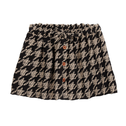 CHARLIE PETITE | SKIRT CHARLIE PIED DE POULE BLACK