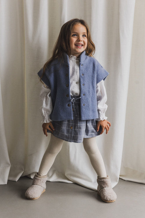 CHARLIE PETITE | GILET DELENA BLUE
