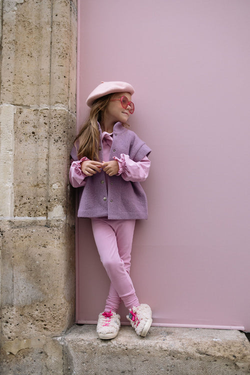 CHARLIE PETITE | GILET DELENA PURPLE